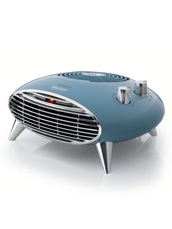 ARIETE VINTAGE CELESTE (8211/05) – TERMOVENTILATORE DA TAVOLO 2000W – CALDO/FREDDO